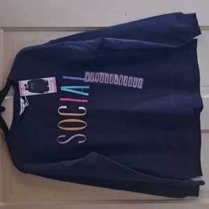 Heathered navy Wildfox brand size small NWT sweatshirt.